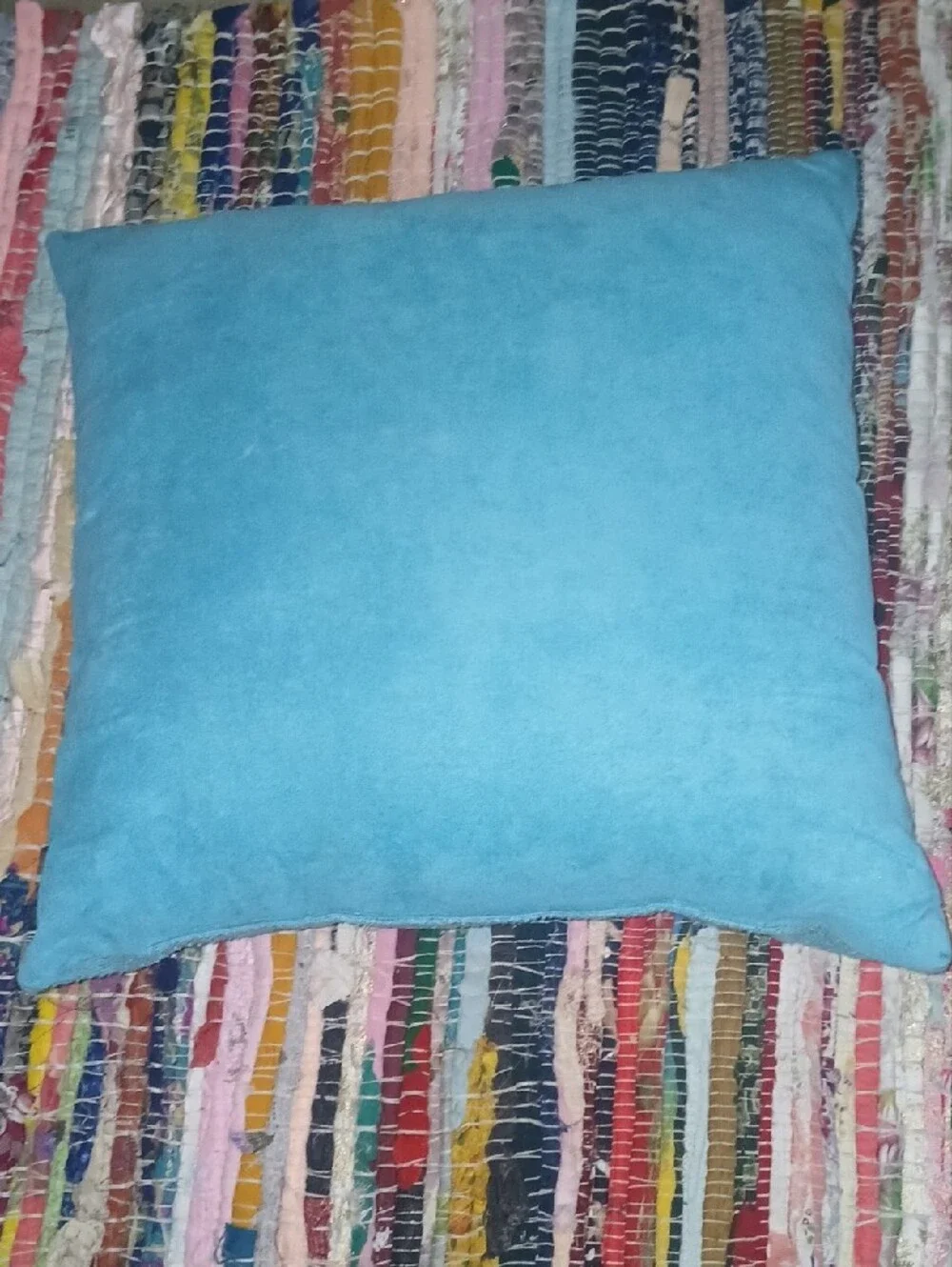 Blue & White 'I Smile Because You Are My Sister' Accent Pillow